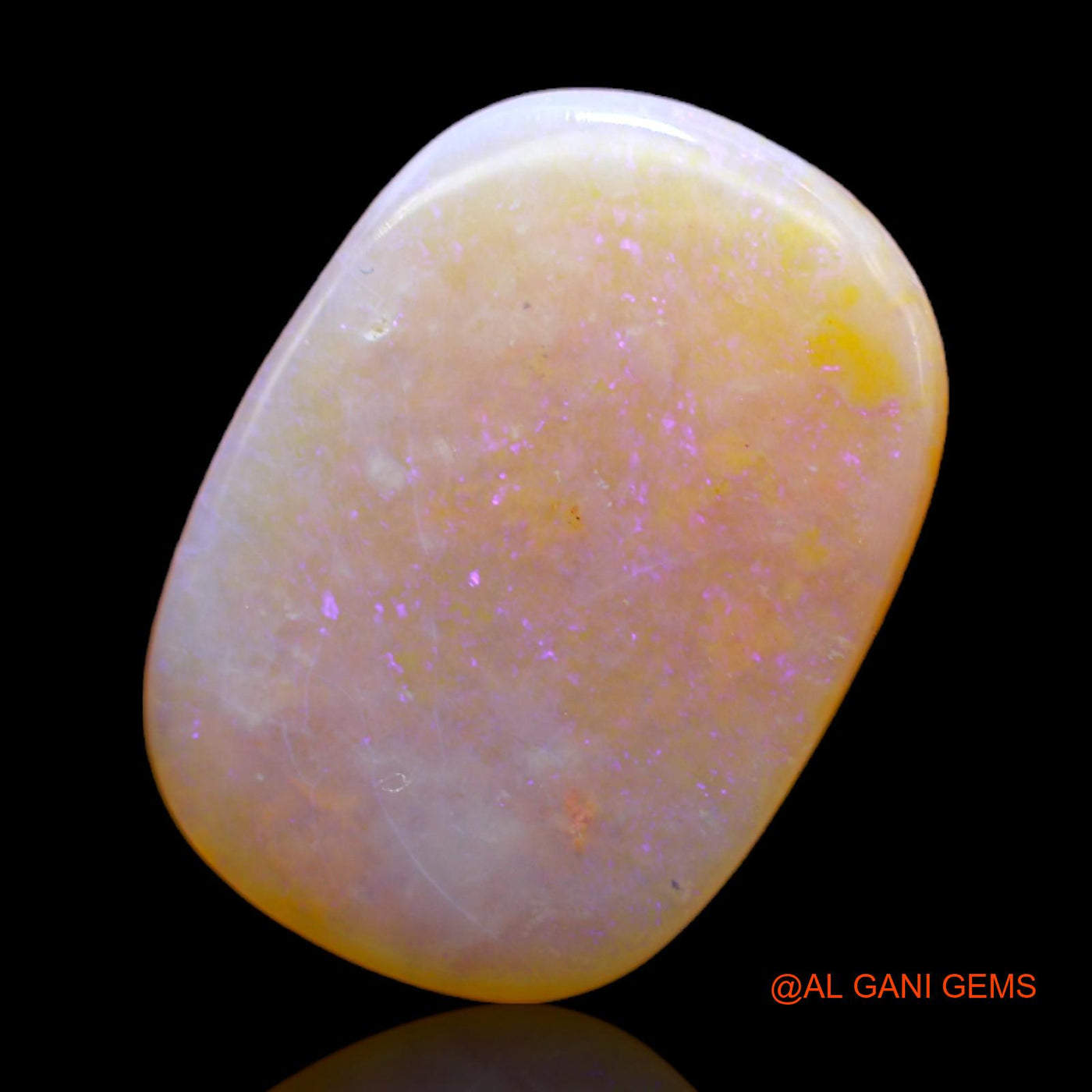 9.00 Cts Natural Australian Fire Opal Oval Cabochon Loose Gemstone For Jewelry 19x14x4 mm AB-279