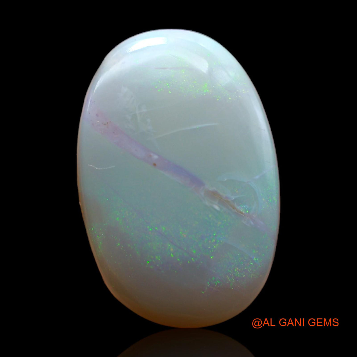 11.00 Cts Natural Australian Fire Opal Loose Gemstone Oval Cabochon 20x13x6 mm AB-281