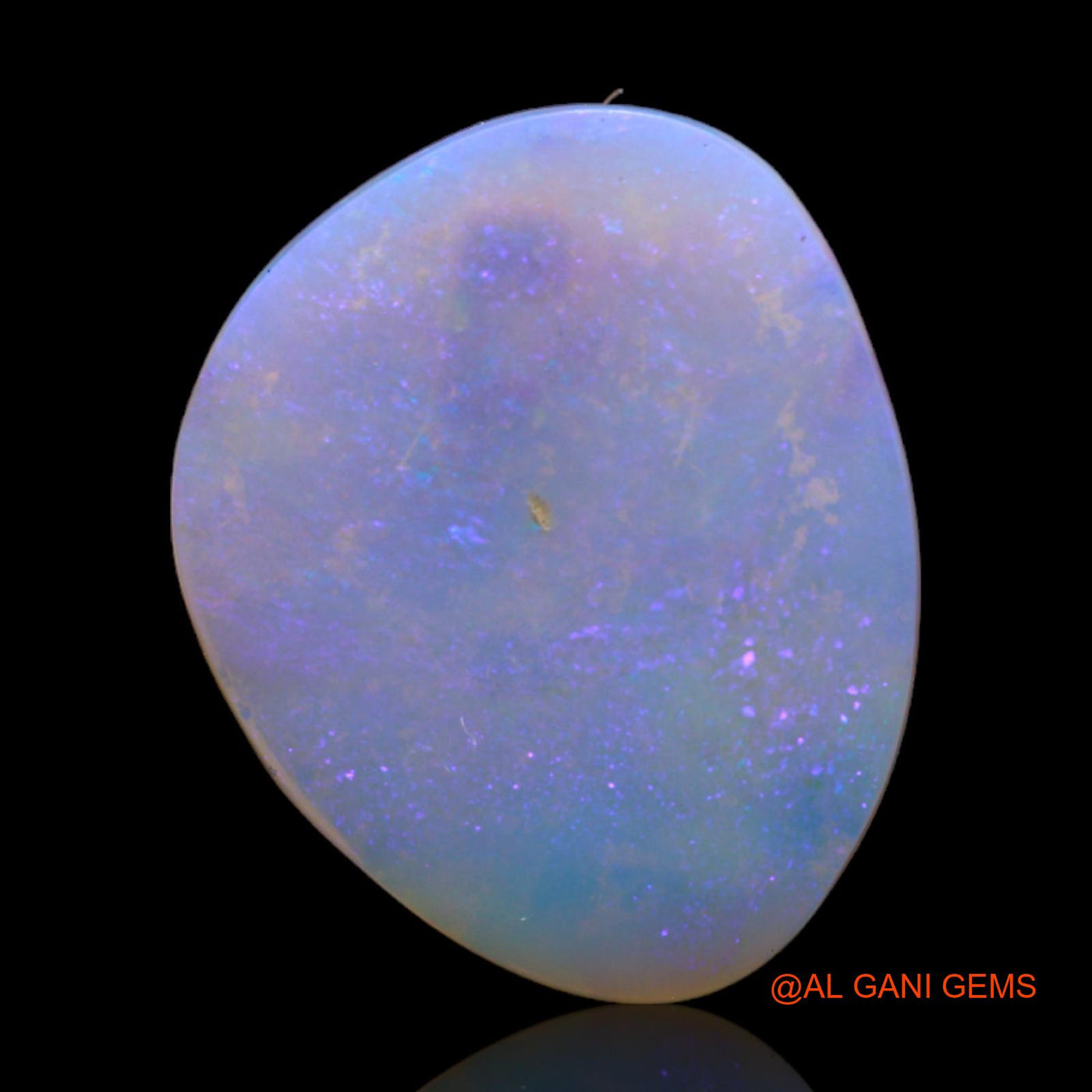 Natural Untreated Fire Opal Loose Gemstone Fancy Cabochon From Australia 4.60 Cts 19x15x2 mm AB-283