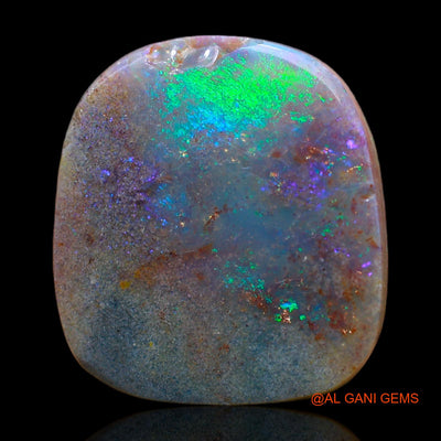 Natural Untreated Fire Opal Loose Gemstone Fancy Cabochon From Australia 9.00 Cts 17x15x4 mm AB-284