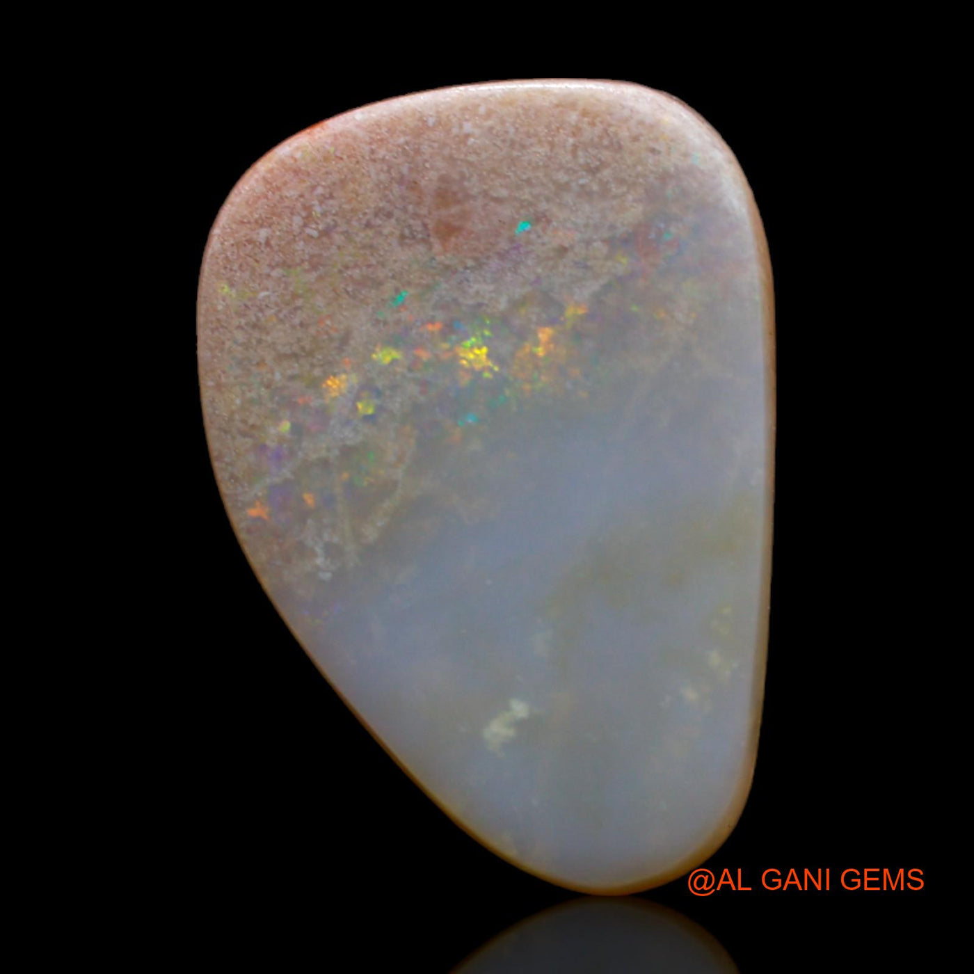 Natural Fire Opal Gemstone 8.00 Cts Loose Fancy Cabochon From Australia 19x13x4 mm AB-286