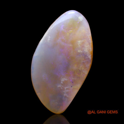 9.00 Cts Natural Australian Fire Opal Loose Gemstone Fancy Cabochon 21x12x5 mm AB-287