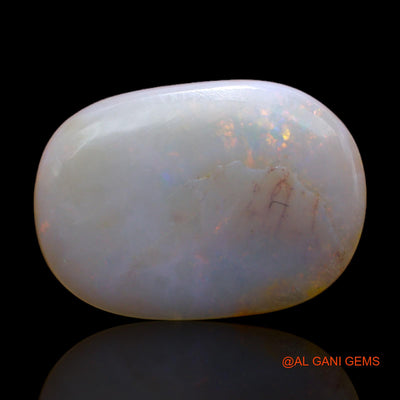 Natural Untreated Fire Opal Loose Gemstone Oval Cabochon From Australia 6.20 Cts 18x13x3 mm AB-290