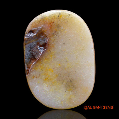 Natural Untreated Fire Opal Loose Gemstone Oval Cabochon From Australia 6.20 Cts 18x13x3 mm AB-290