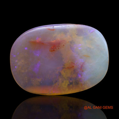 Natural Fire Opal Gemstone 5.50 Cts Loose Oval Cabochon From Australia 18x13x3 mm AB-291