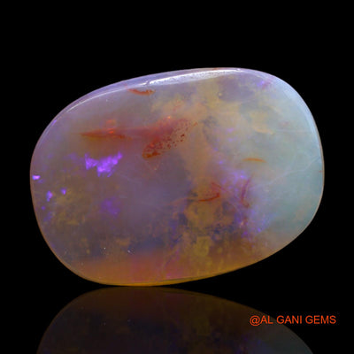 Natural Fire Opal Gemstone 5.50 Cts Loose Oval Cabochon From Australia 18x13x3 mm AB-291