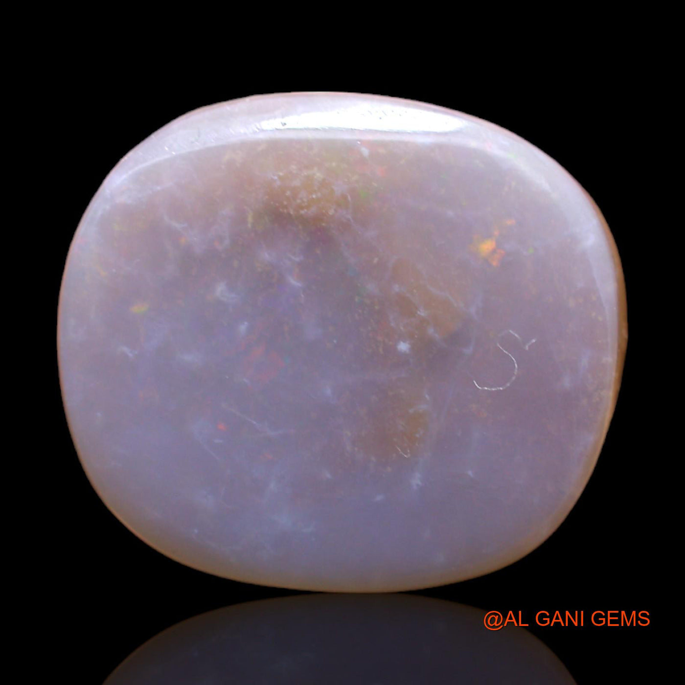 11.00 Cts Natural Australian Fire Opal Loose Gemstone Oval Cabochon 17x15x5 mm AB-292