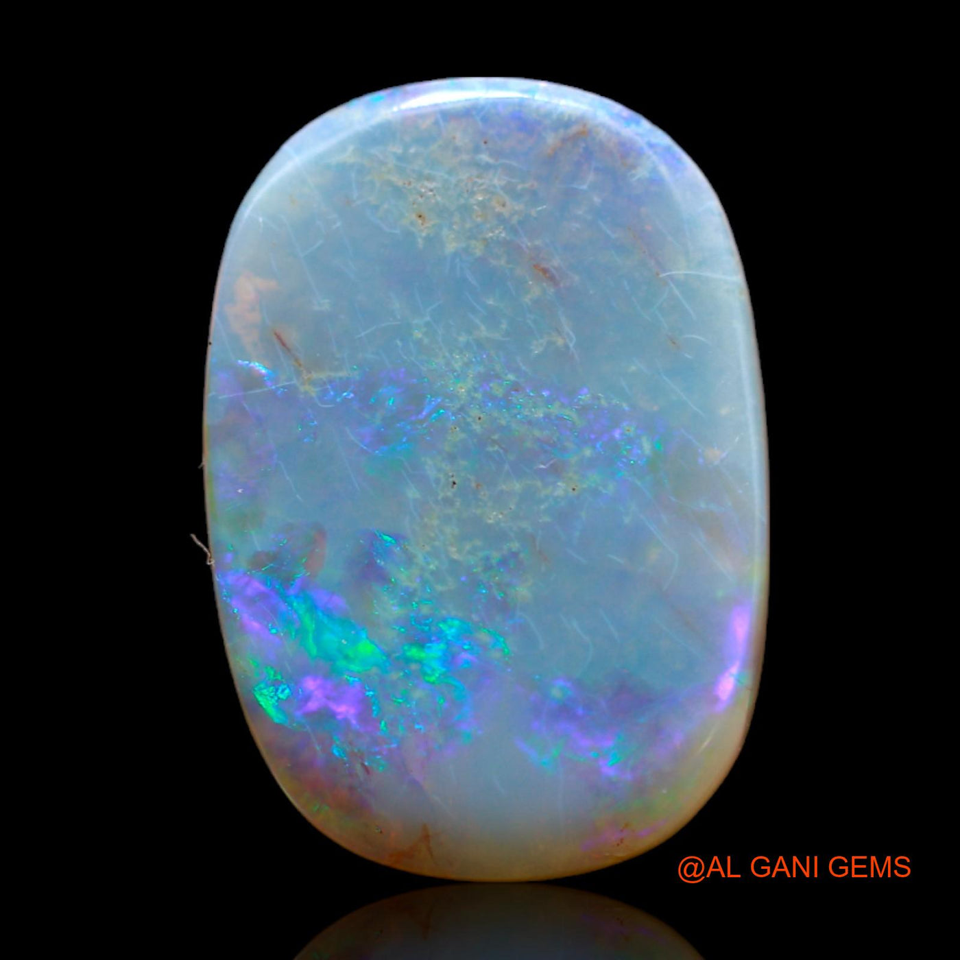 7.00 Cts Natural Australian Fire Opal Loose Gemstone Oval Cabochon 18x12x4 mm AB-295