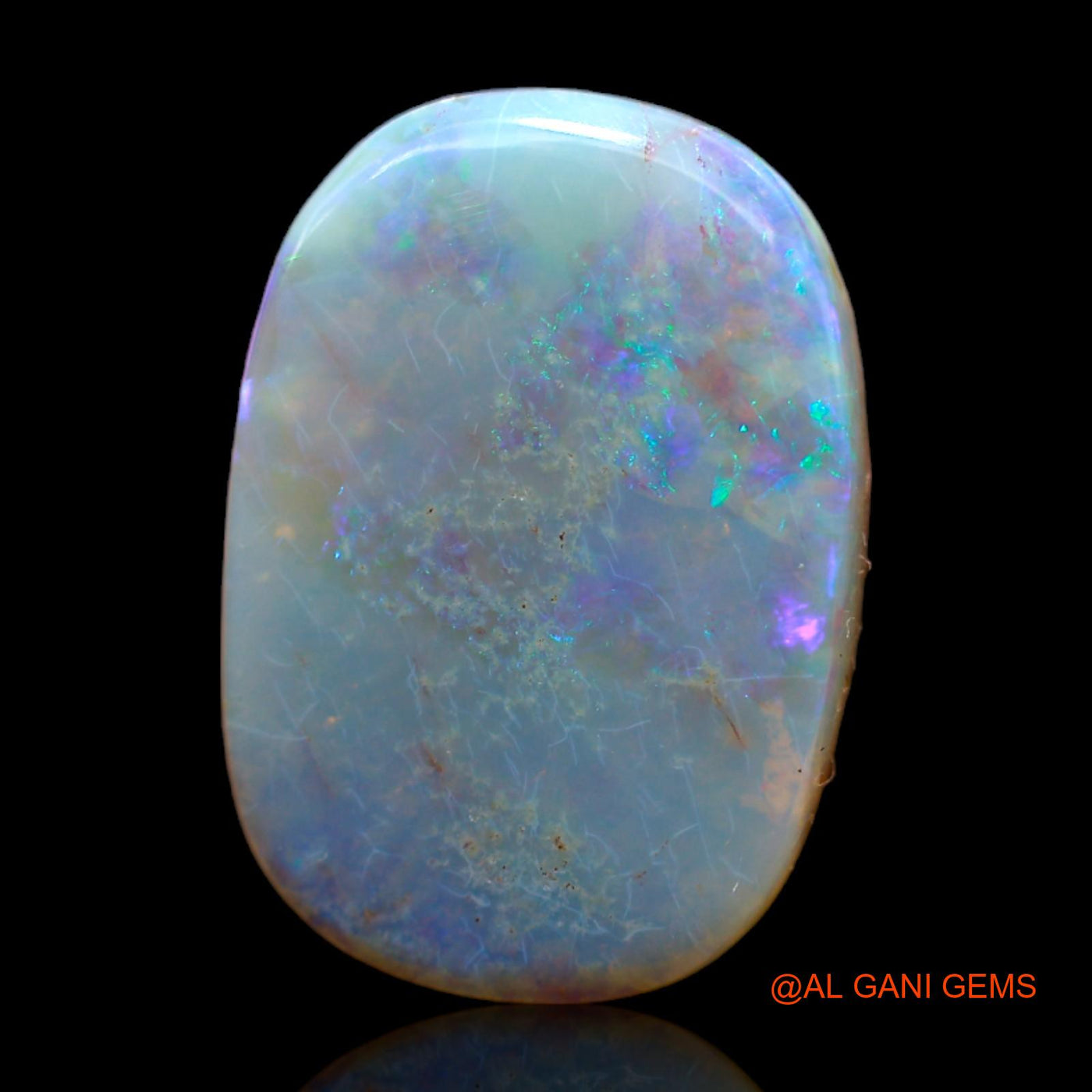 7.00 Cts Natural Australian Fire Opal Loose Gemstone Oval Cabochon 18x12x4 mm AB-295