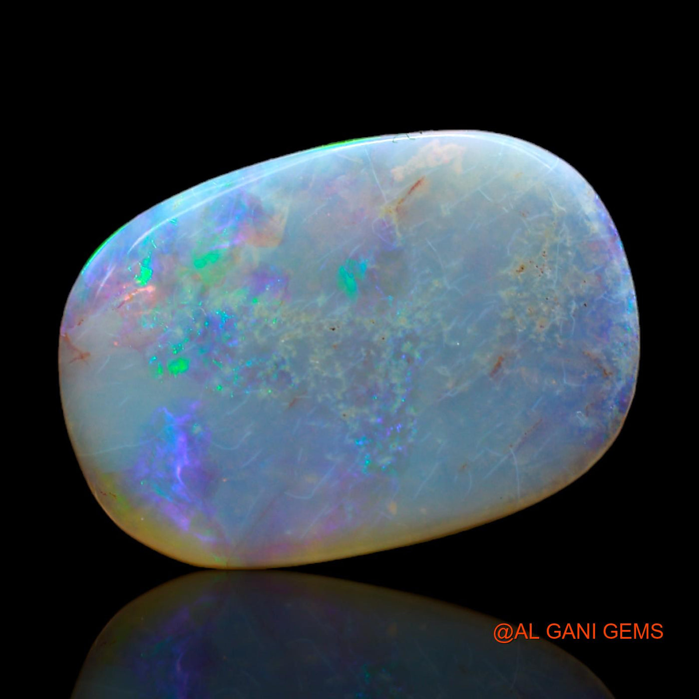 7.00 Cts Natural Australian Fire Opal Loose Gemstone Oval Cabochon 18x12x4 mm AB-295