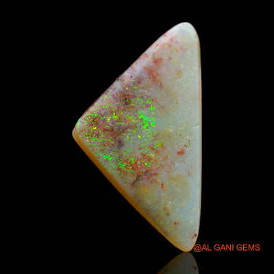 Natural Untreated Fire Opal Loose Gemstone Trillion Cabochon From Australia 4.50 Cts 20x11x3 mm AB-296