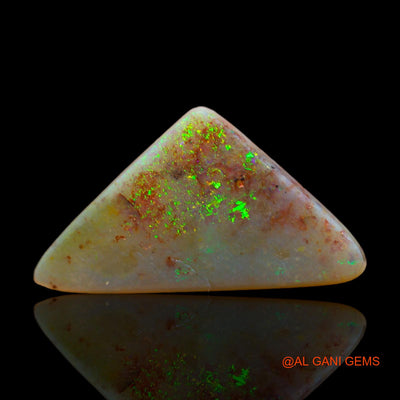 Natural Untreated Fire Opal Loose Gemstone Trillion Cabochon From Australia 4.50 Cts 20x11x3 mm AB-296