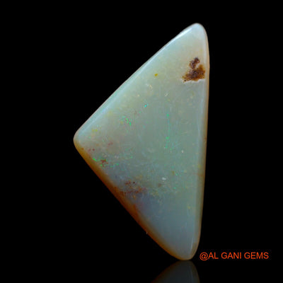 Natural Untreated Fire Opal Loose Gemstone Trillion Cabochon From Australia 4.50 Cts 20x11x3 mm AB-296