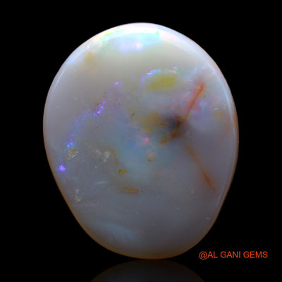6.50 Cts Unheated Australian Fire Opal Loose Gemstone Fancy Cabochon Natural 18x15x3 mm AB-297