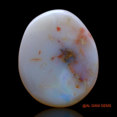 6.50 Cts Unheated Australian Fire Opal Loose Gemstone Fancy Cabochon Natural 18x15x3 mm AB-297