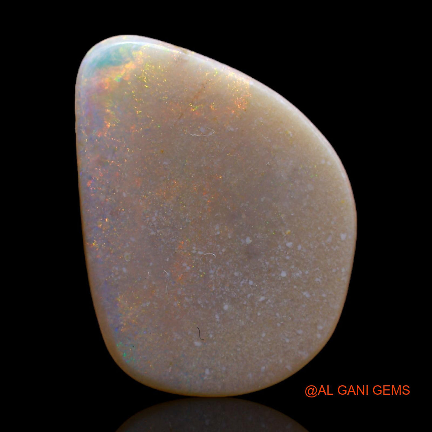 Natural Fire Opal Gemstone 5.00 Cts Loose Fancy Cabochon From Australia 19x14x3 mm AB-298