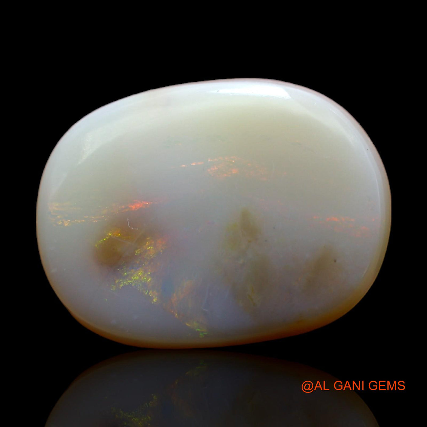 8.00 Cts Natural Australian Fire Opal Loose Gemstone Oval Cabochon 18x13x4 mm AB-299