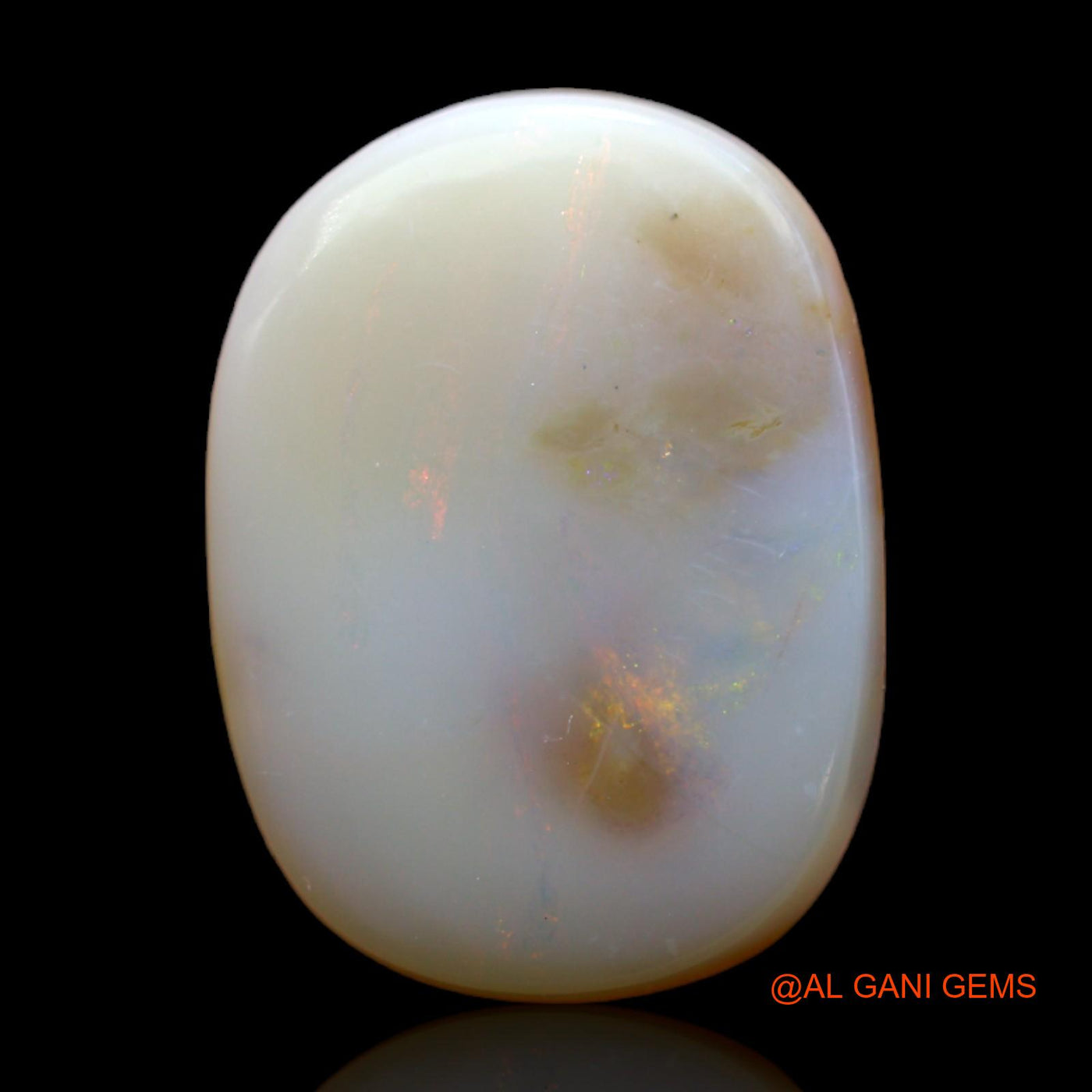 8.00 Cts Natural Australian Fire Opal Loose Gemstone Oval Cabochon 18x13x4 mm AB-299