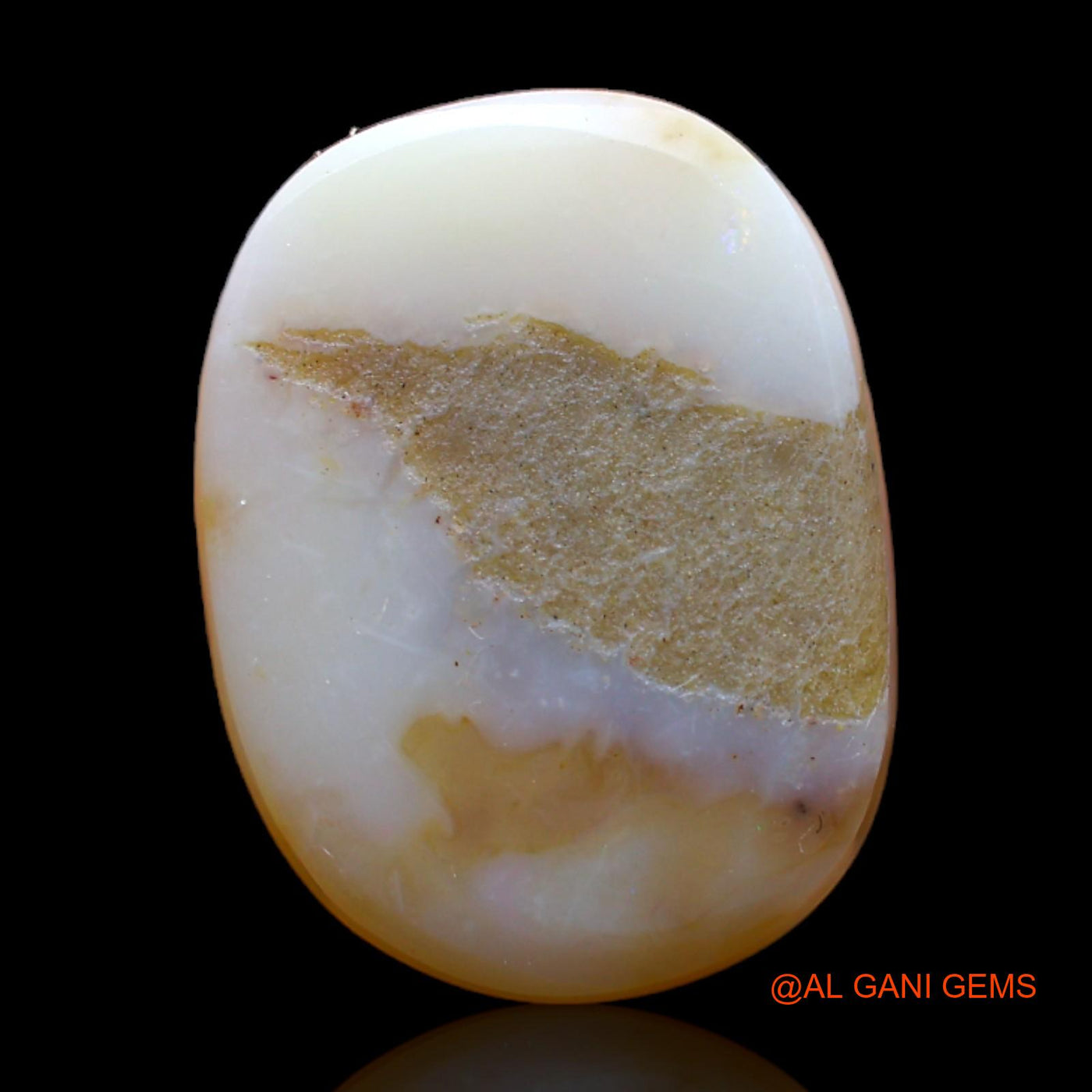 8.00 Cts Natural Australian Fire Opal Loose Gemstone Oval Cabochon 18x13x4 mm AB-299