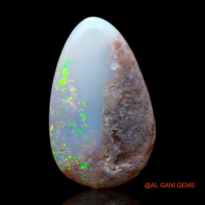 Natural Untreated Fire Opal Loose Gemstone Fancy Cabochon From Australia 3.80 Cts 19x12x2 mm AB-300