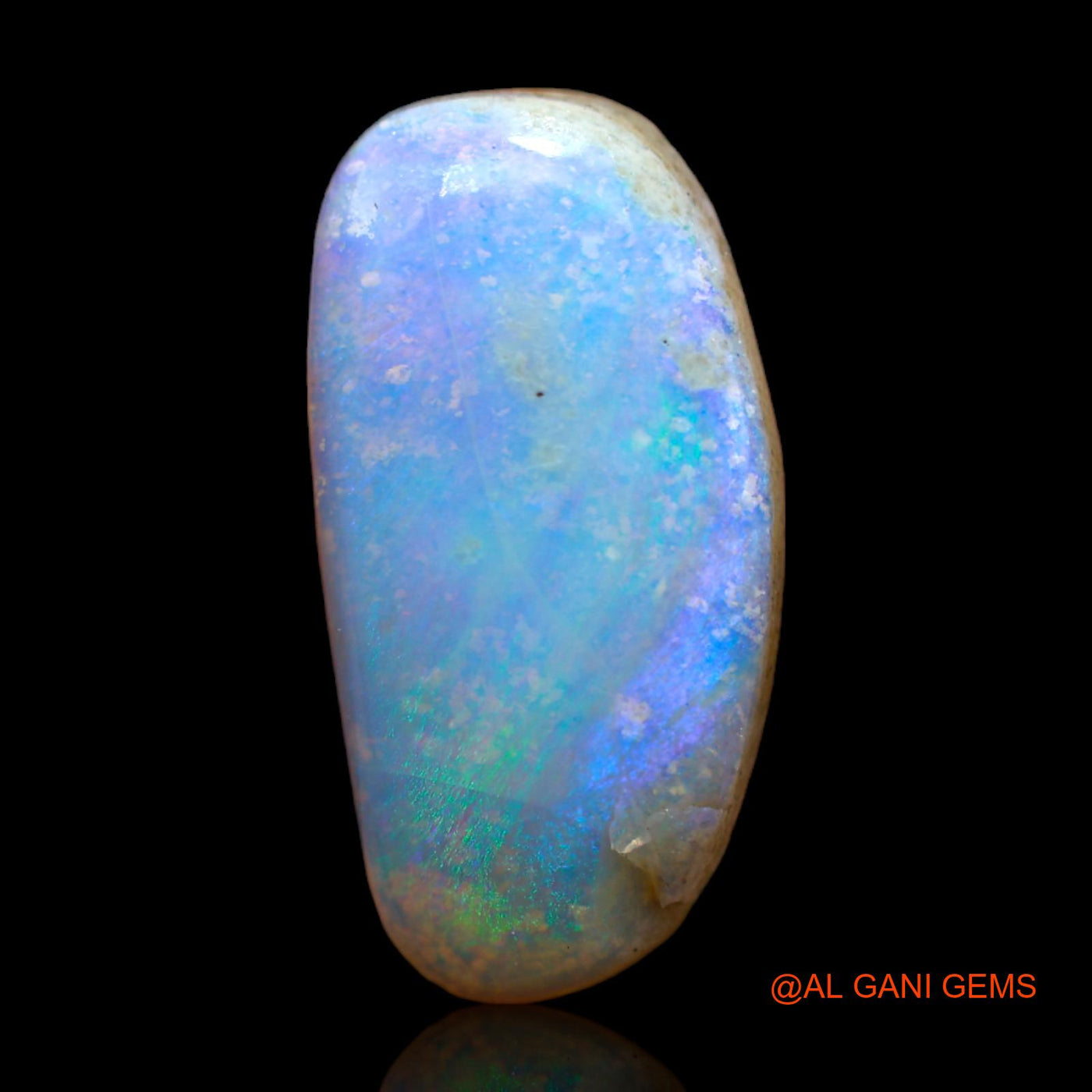 Natural Untreated Fire Opal Loose Gemstone Fancy Cabochon From Australia 10.00 Cts 19x9x7 mm AB-308