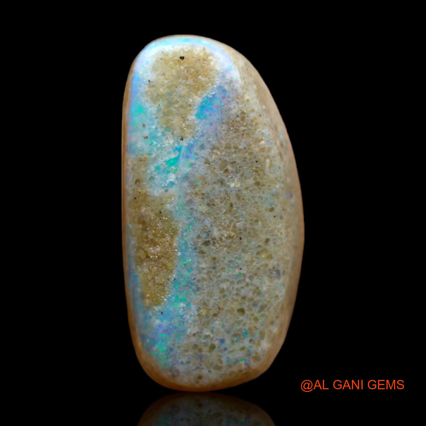 Natural Untreated Fire Opal Loose Gemstone Fancy Cabochon From Australia 10.00 Cts 19x9x7 mm AB-308