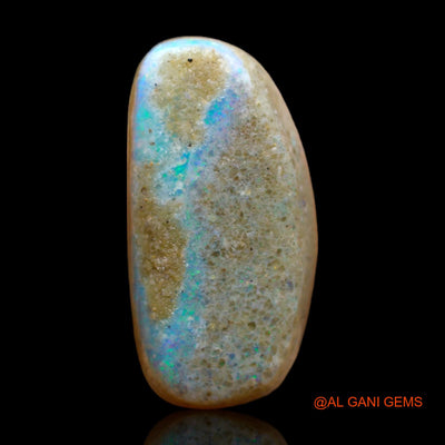 Natural Untreated Fire Opal Loose Gemstone Fancy Cabochon From Australia 10.00 Cts 19x9x7 mm AB-308