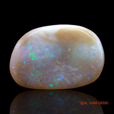 Natural Untreated Fire Opal Loose Gemstone Fancy Cabochon From Australia 5.70 Cts 18x12x3 mm AB-309