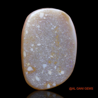 Natural Untreated Fire Opal Loose Gemstone Fancy Cabochon From Australia 5.70 Cts 18x12x3 mm AB-309