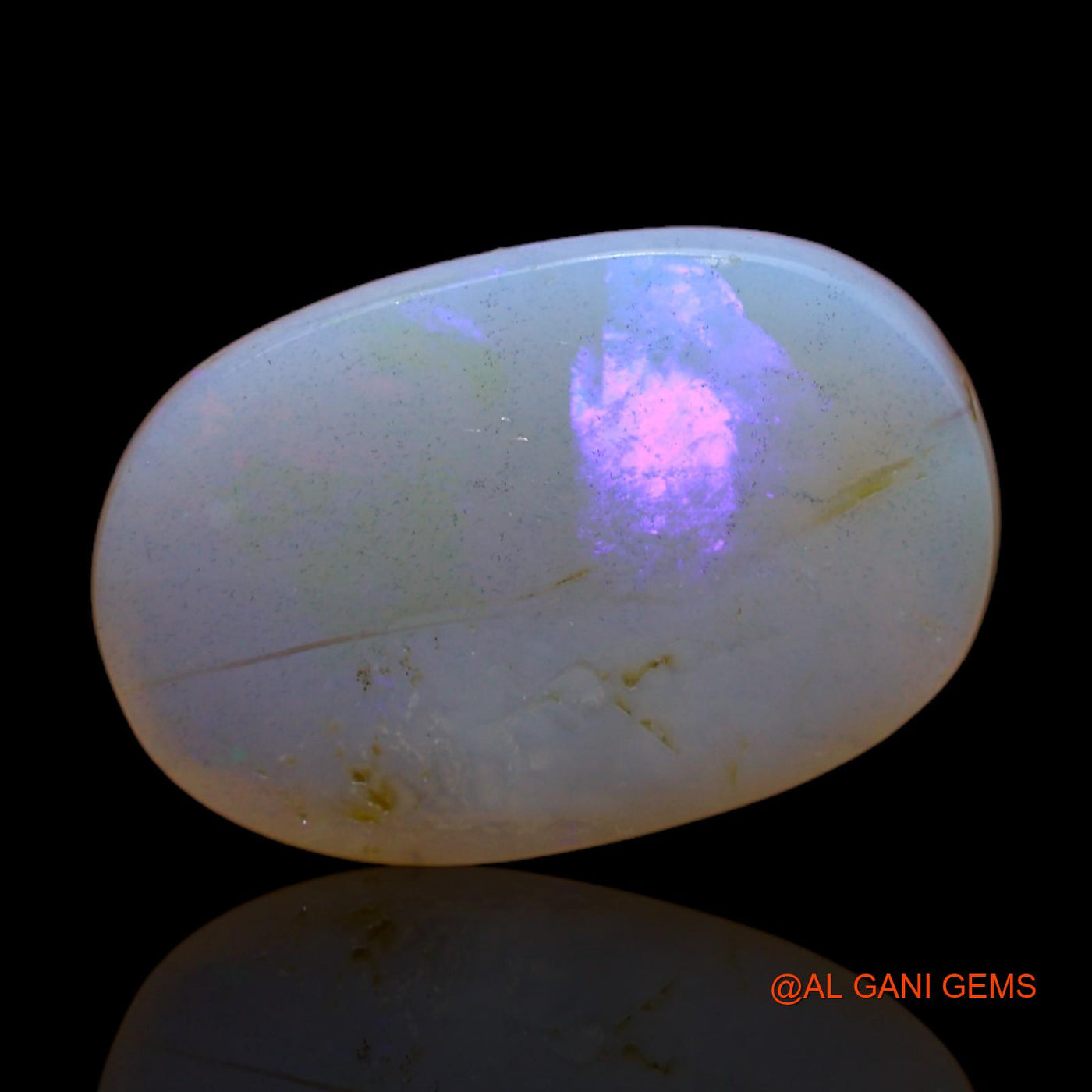 8.30 Cts Natural Australian Fire Opal Loose Gemstone Oval Cabochon 19x12x5 mm AB-310