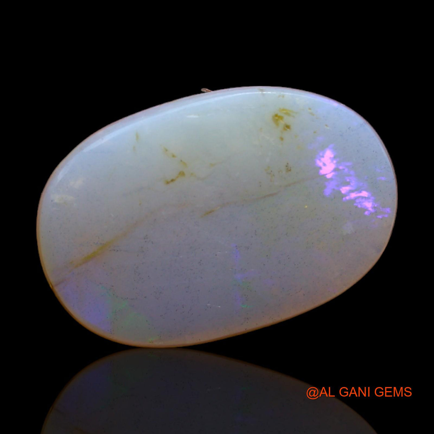 8.30 Cts Natural Australian Fire Opal Loose Gemstone Oval Cabochon 19x12x5 mm AB-310