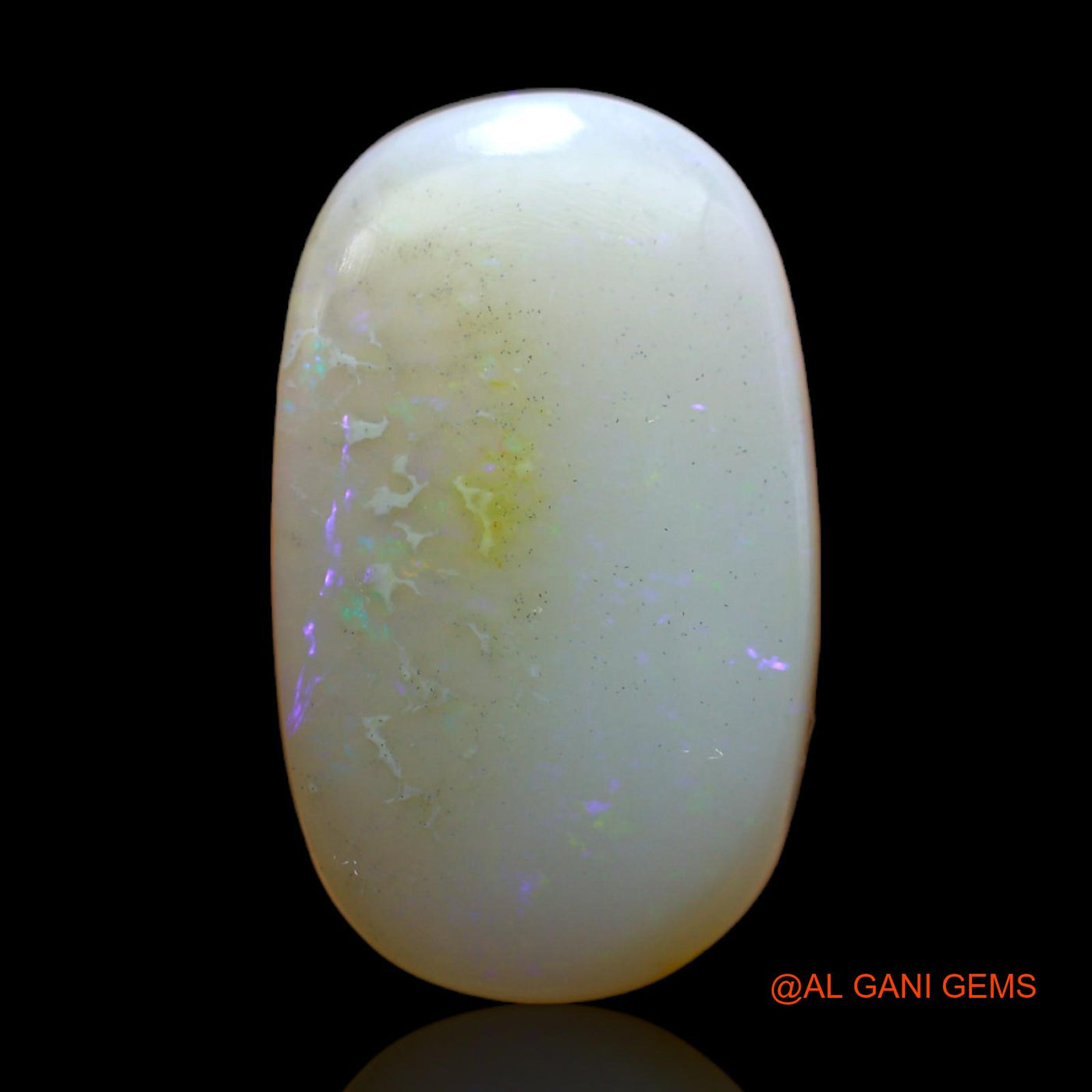 7.00 Cts Unheated Australian Fire Opal Loose Gemstone Oval Cabochon Natural 20x12x4 mm AB-316