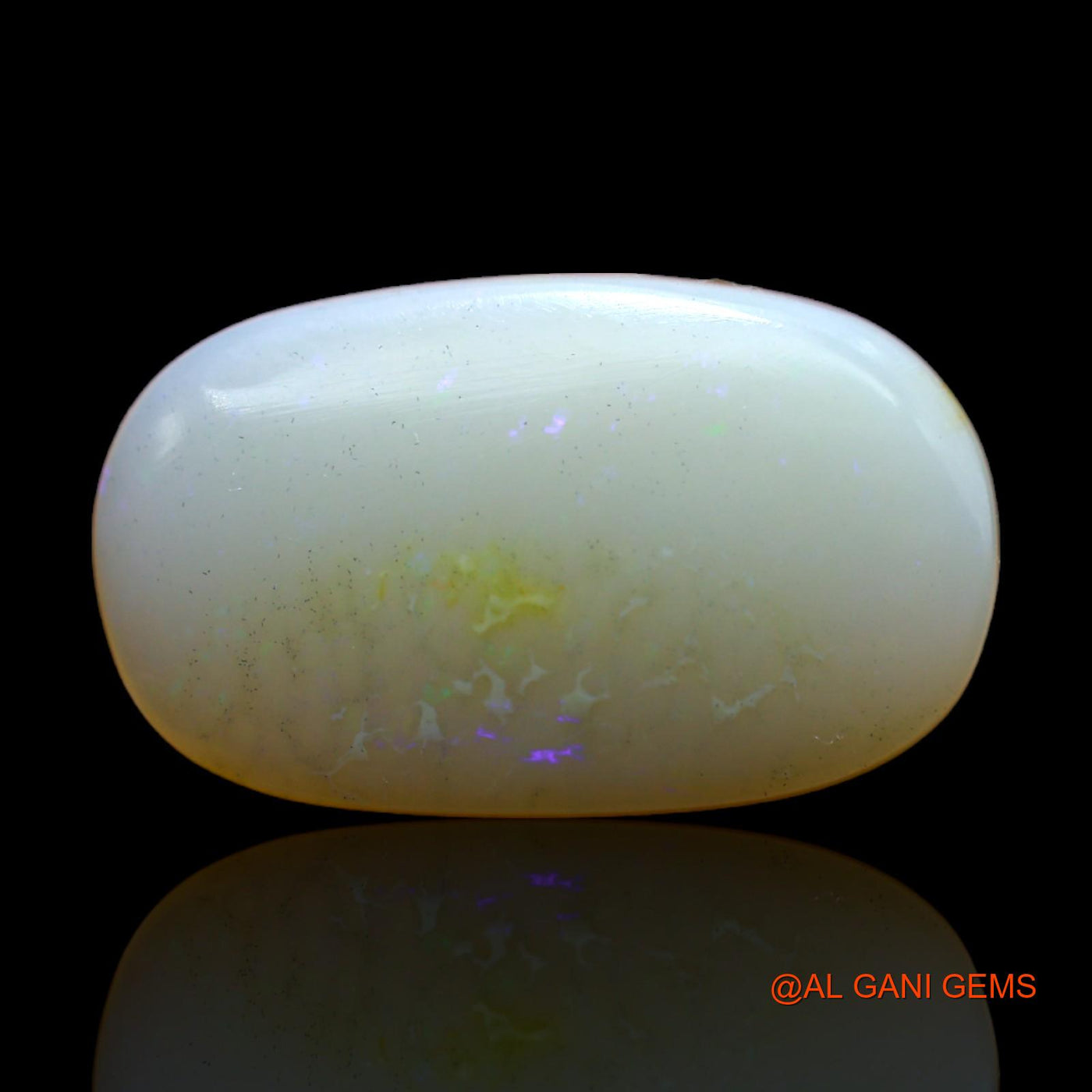 7.00 Cts Unheated Australian Fire Opal Loose Gemstone Oval Cabochon Natural 20x12x4 mm AB-316