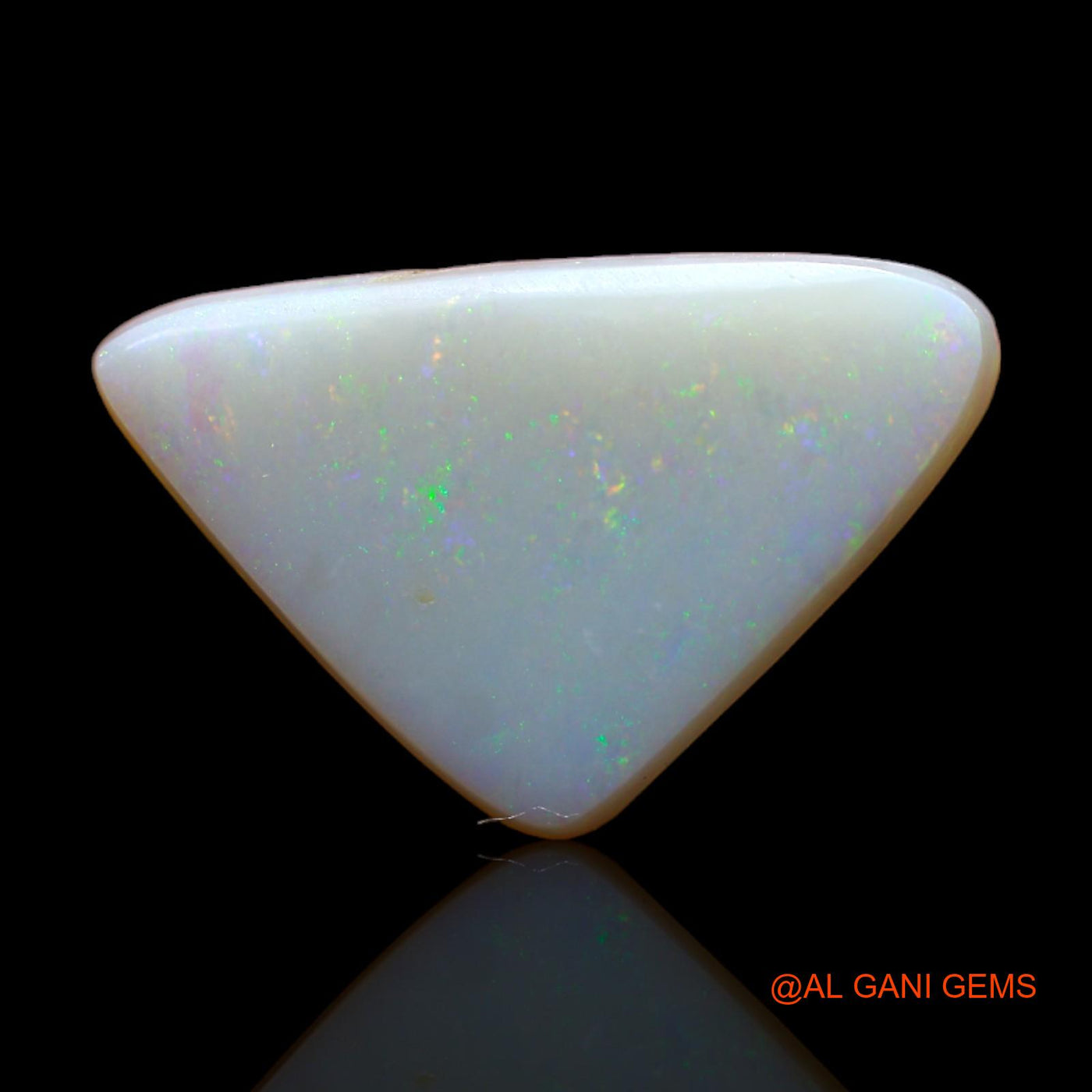 5.30 Cts Unheated Australian Fire Opal Loose Gemstone Trillion Cabochon Natural 19x12x4 mm AB-317