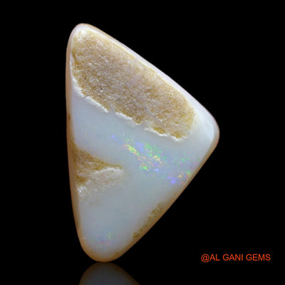 5.30 Cts Unheated Australian Fire Opal Loose Gemstone Trillion Cabochon Natural 19x12x4 mm AB-317