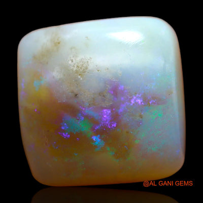 8.40 Cts Natural Australian Fire Opal Square Cabochon Loose Gemstone For Jewelry 13x13x6 mm AB-319