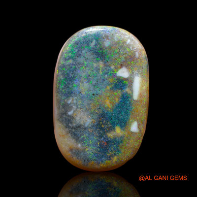 13.55 Cts Natural Australian Fire Opal Loose Gemstone Oval Cabochon 23x15x5 mm AB-31