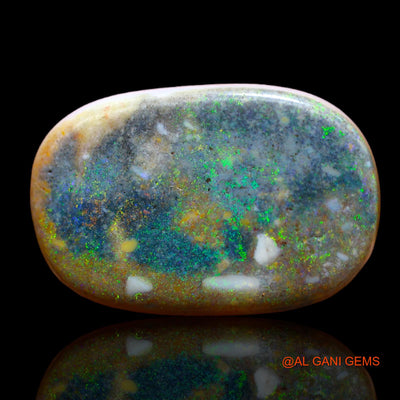 13.55 Cts Natural Australian Fire Opal Loose Gemstone Oval Cabochon 23x15x5 mm AB-31