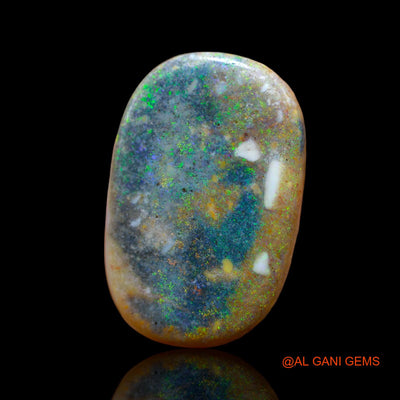 13.55 Cts Natural Australian Fire Opal Loose Gemstone Oval Cabochon 23x15x5 mm AB-31