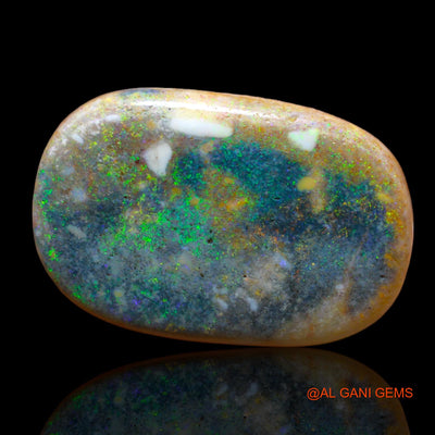 13.55 Cts Natural Australian Fire Opal Loose Gemstone Oval Cabochon 23x15x5 mm AB-31