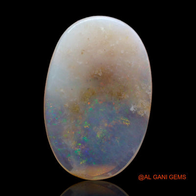 Natural Untreated Fire Opal Loose Gemstone Oval Cabochon From Australia 3.30 Cts 18x12x2 mm AB-320