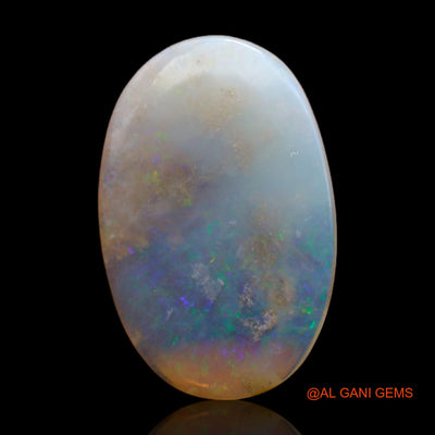 Natural Untreated Fire Opal Loose Gemstone Oval Cabochon From Australia 3.30 Cts 18x12x2 mm AB-320