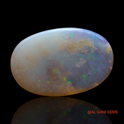 Natural Untreated Fire Opal Loose Gemstone Oval Cabochon From Australia 3.30 Cts 18x12x2 mm AB-320