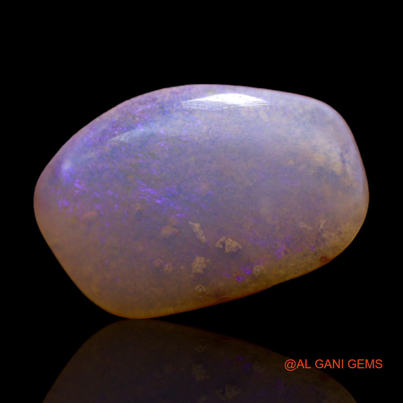6.30 Cts Natural Australian Fire Opal Loose Gemstone Fancy Cabochon 18x12x4 mm AB-321