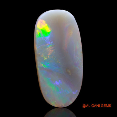 4.00 Cts Unheated Australian Fire Opal Loose Gemstone Oval Cabochon Natural 19x9x3 mm AB-323