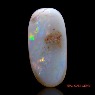 4.00 Cts Unheated Australian Fire Opal Loose Gemstone Oval Cabochon Natural 19x9x3 mm AB-323