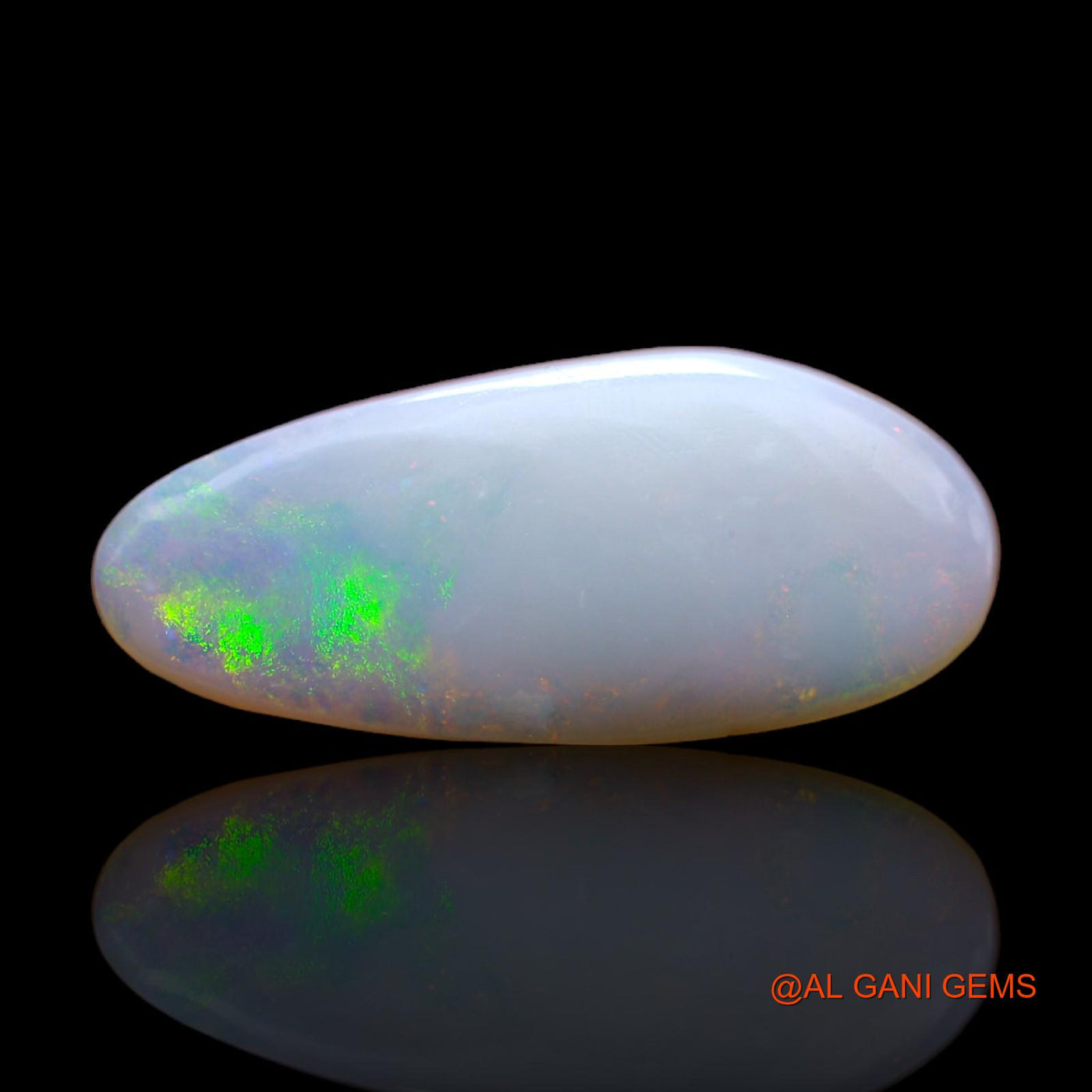 3.60 Cts Unheated Australian Fire Opal Loose Gemstone Fancy Cabochon Natural 21x9x3 mm AB-325