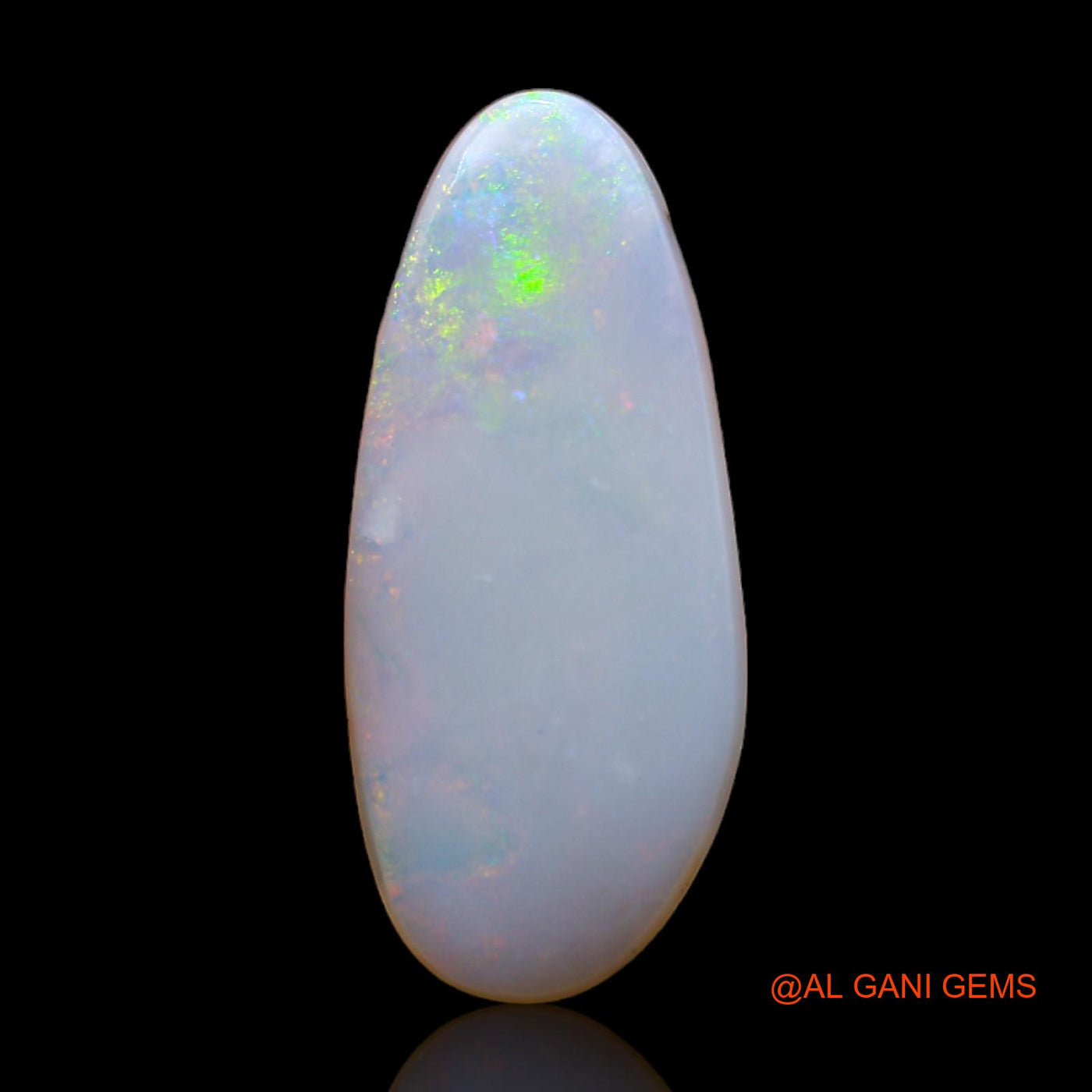 3.60 Cts Unheated Australian Fire Opal Loose Gemstone Fancy Cabochon Natural 21x9x3 mm AB-325
