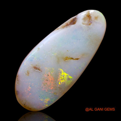 3.60 Cts Unheated Australian Fire Opal Loose Gemstone Fancy Cabochon Natural 21x9x3 mm AB-325