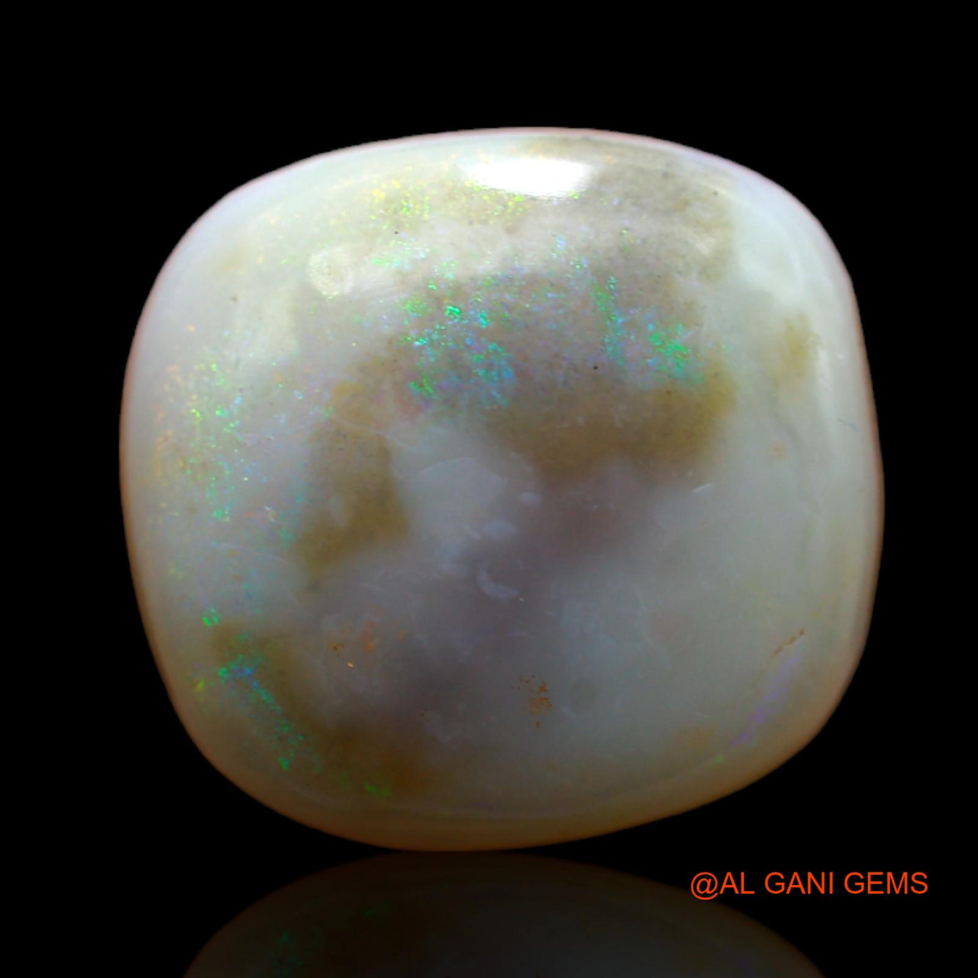 6.50 Cts Natural Australian Fire Opal Loose Gemstone Square Cabochon 15x14x4 mm AB-326